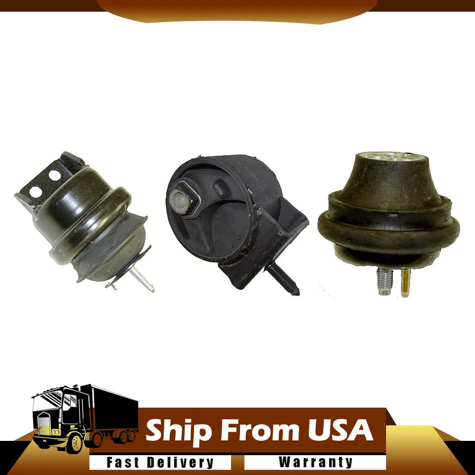 Juego de 3 soportes de motor de transmisión de motor para Mercury Sable 2000-2005 3,0 L 4 velocidades Foto 1 de 4