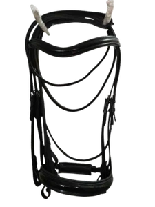 Adams-Tack Double Bridle With Wide Crank Noseband Multiple Size and colors - Picture 1 of 6