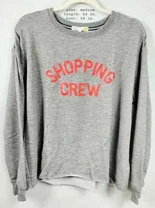 C&C California Oversize Grey Crewneck Sweatshirt "Shopping Crew" Size Medium - Picture 1 of 9