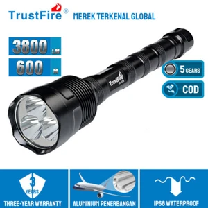 Trustfire 3800 Lumen Large LED Tactical Flashlight Torch 5Modes For Hunting US - Picture 1 of 9