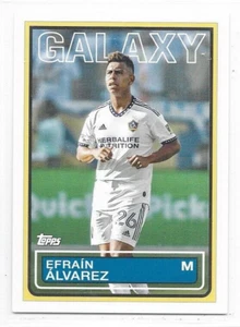 Efrain Alvarez LA Galaxy 2023 Topps MLS 1983 Tribute #83T-2 - Picture 1 of 1