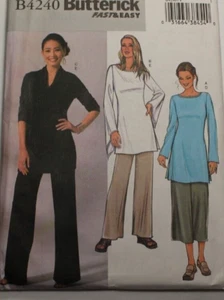Butterick 4240 Misses Pullover Tunic & Elastic Pants Sewing Pattern 14-16-18 - Picture 1 of 2