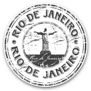2 x Vinyl Aufkleber 20 cm (bw) - Rio de Janeiro Christus der Erlöser #40320 - Bild 1 von 8