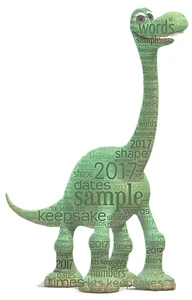 word art regalo personalizzato ricordo buon dinosauro arlo spot compleanno - Foto 1 di 3