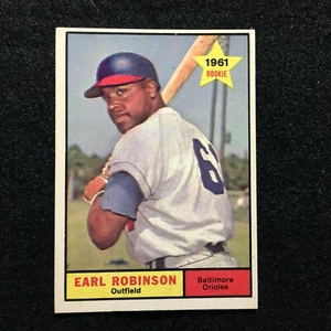 1961 TOPPS BASEBALL CARD BALTIMORE ORIOLES EARL ROBINSON #343 ROOKIE OUTFIELD - Picture 1 of 2