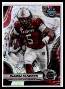 2024 Bowman Best U Prospect Refractor #81 Raheim Sanders - Picture 1 of 2