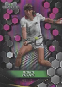 Topps 2024 Graphite Tennis Bjorn Borg Court Masters Pink Refractor Chrome 9/15 - Bild 1 von 3