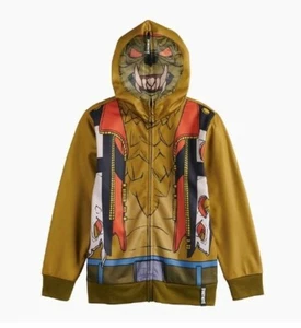 NEW Fortnite Boy’s M Hoodie Zip-Up Costume Jacket Dire Wolf Mesh Mask Cosplay - Picture 1 of 5