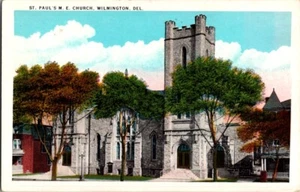 Postal Iglesia Metodista Episcopal de San Pablo Wilmington DE Delaware G-203 - Imagen 1 de 2