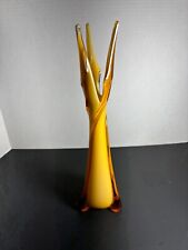 Italian Opaline Colored Glass Vase 1970's MCM Murano? Italy Great Condition