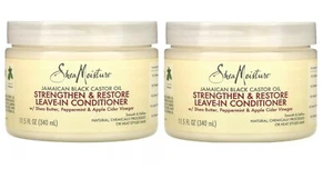 2 Pack Shea Moisture Jamaican Black Castor Oil Leave-In Conditioner - 11.5 fl oz - Picture 1 of 5