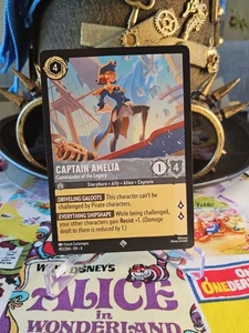 2024 Disney Lorcana Azurite Seas  Non Foil Captain Amelia - Picture 1 of 3