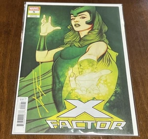 X Factor Jenny Frison Signed Scarlet Witch Cover With COA Marvel Comic Nm - Picture 1 of 1