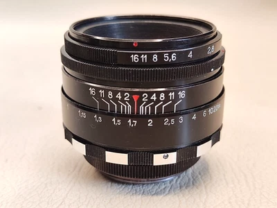 Helios 44 ZEBRA Negro, 58mm F/2.0, 8 hojas M39 montaje - Imagen 1 de 4