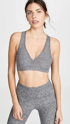 Sujetador para mujer Beyond Yoga SD8002 Spacedye Lift Your Spirits negro gris talla XS $60 Foto 1 de 4