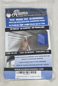 New 12 Plastic Patio Hangers For Universal Hanger On Outdoor Patios 3" Aluma - Picture 1 of 2