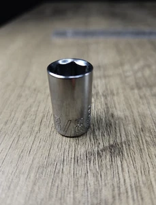 3/8" Craftsman 1/4" Drive Socket SAE Chrome Shallow 6pt New W/O Box CMMT43497 - Bild 1 von 2
