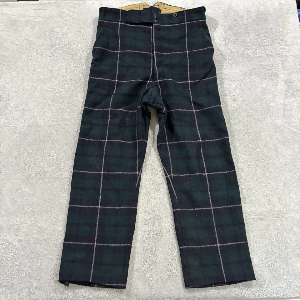 Pantalones militares de 1947 escoceses tartán Trews Highland talla 15 37 x 33 lana Foto 1 de 4