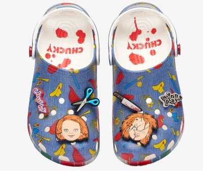 Sandalias Crocs Chucky clásicas zuecos sin cordones multi azul para hombre 9, 10, 11, 12 Foto 1 de 4