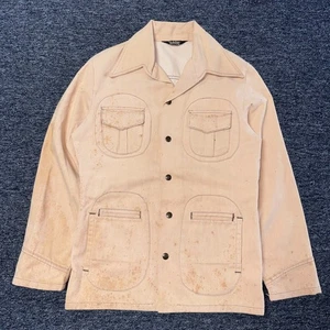 Vintage 70s Tobias Khaki Safari Western Pocket Jacket - Mens Gr. S Beige - Bild 1 von 6