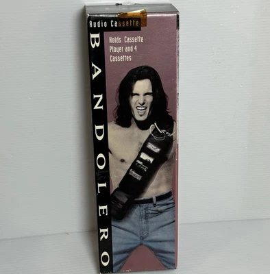 VTG 80’s Audio Cassette Tape Player Holder Crossbody Belt Bandolero NOS RARE - image 1 of 4