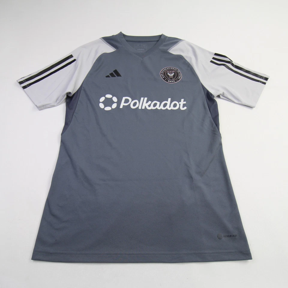 Camiseta de Práctica Adidas Inter Miami CF - Fútbol Hombre Gris Nueva Foto 1 de 1