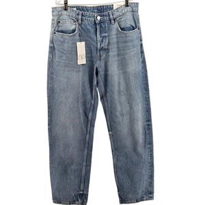 Zara Mens Straight Fit Button-fly Jeans NWT Size 32x32 - Picture 1 of 10