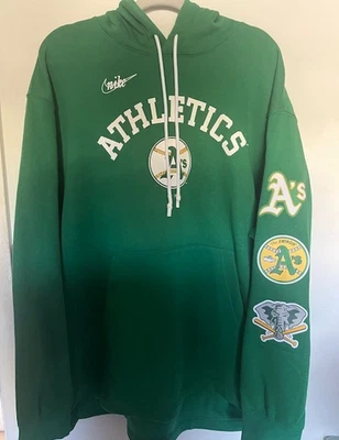 Sudadera con capucha para hombre Atletismo Nike verde rebobinado zurdo 2XL Foto 1 de 4