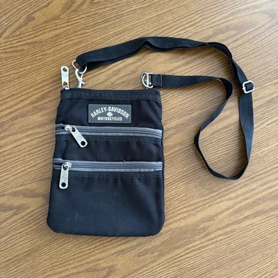 Bandolera Harley Davidson Original Pequeña Negra Foto 1 de 4