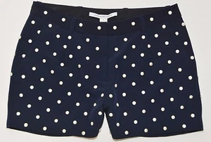 Diane von Furstenberg - Fran Mother Of Pearl Woman Shorts Pants - Size 8 - Navy - Picture 1 of 8