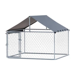 i.Pet Dog Kennel Large House XL Pet Run Cage Puppy Outdoor Enclosure With Roof - Picture 1 of 5