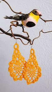 Häkelohrringe (Ohrschmuck, Ohrringe, Häkelschmuck, Modeschmuck, Modeohrringe) - Bild 1 von 2