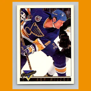 Tarjeta de hockey Ron Wilson #194 1993 O-Pee-Chee Premier Gold St. Louis Blues NHL CASI NUEVA - Imagen 1 de 3