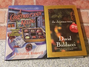 DAVID BALDACCI & CHRISTINA ROMERIL - LOT OF 2 HARDCOVER BOOKS - CHRISTMAS - Picture 1 of 2