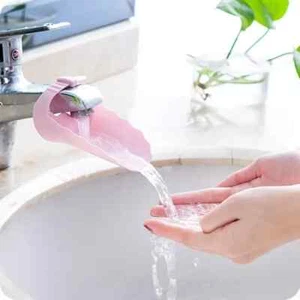 Estensore Rubinetto Rosa Anti Schizzi Sicuro Rubinetto Deviazione Acqua - Foto 1 di 4