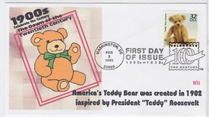TurtlesTradingPost- Teddy Bear Created- 1900s 1998 #3182k FDC- WII Cachet - Picture 1 of 1