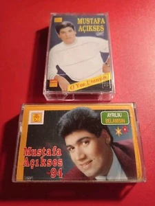 Mustafa Acikses 2x Turkish Original Cassette Albums - Picture 1 of 3