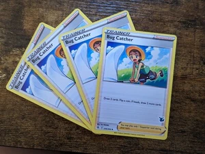 4X Tarjeta de Pokémon estampada de Bug Catcher 226/264 de la Academia de Batalla Eevee casi como nueva - Imagen 1 de 1