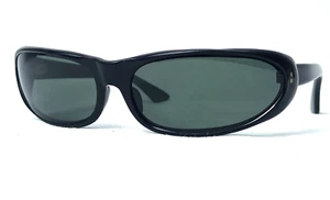 RARE BLACK BAT EYE SUNGLASSES VINTAGE FRENCH DESIGN UNISEX 50s MINT - Picture 1 of 13