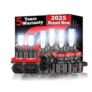 For Honda Odyssey 2019 6X LED Headlight Bulbs High Low Beam + Fog Light Kits - Picture 1 of 24