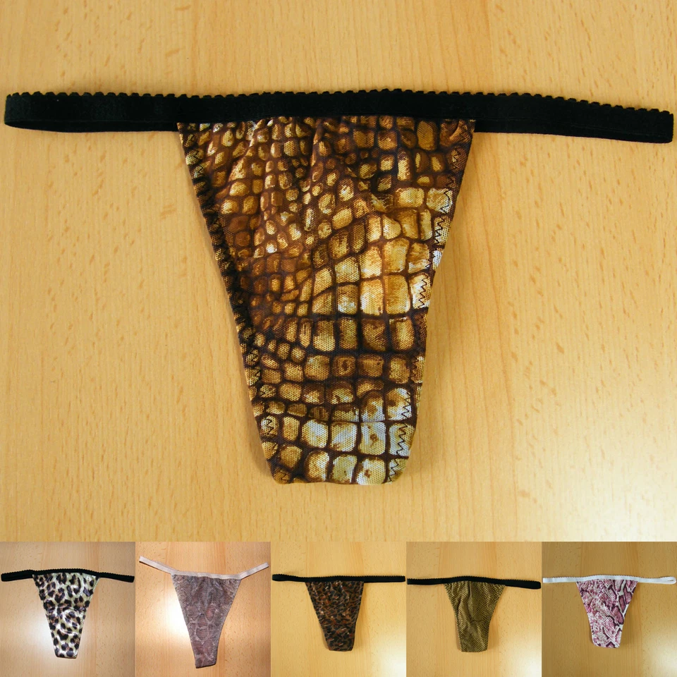 String Tanga Slip Gr. 36/38 - Animal Look , Tiger, Schlange, Fell, Raubkatze ... - Bild 1 von 2