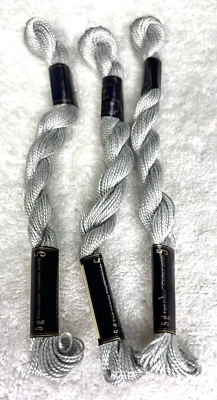 3 MINT Anchor Perle Pearl Cotton #234 Light Grey Embroidery Floss Vintage Skein - Image 1 of 3