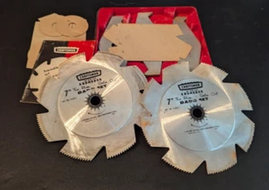 Sears Craftsman 9-3257 Thin Rim Satin Cut Dado Set 7" 5 Chippers Kromedge Saw - Picture 1 of 8