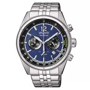 Montre Homme Vagary Par Citizen Rockwell Crono IV4-811-71 Acier Bleu - Bild 1 von 1
