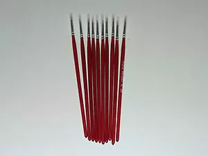Major Brushes Extra Fine Detail Paint Brush Set of 10 Size 000 for Model making - Picture 1 of 3