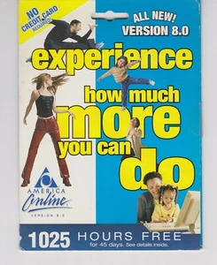 AOL 8.0 America Online Experience Cardboard case never opened - Picture 1 of 1
