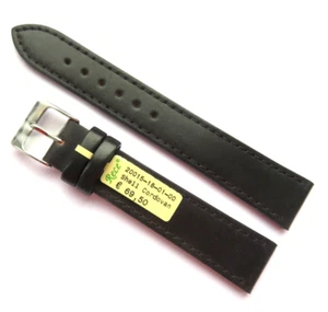 Uhrband Shell Cordovan Schwarz 18 mm passend für Nomos Handarbeit Hautfreundlich - Picture 1 of 4