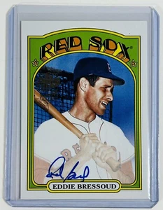 2022 Archives Topps 1972 Fan Favorites Auto #72FF-EB Eddie Bressoud Boston Red S - Picture 1 of 2
