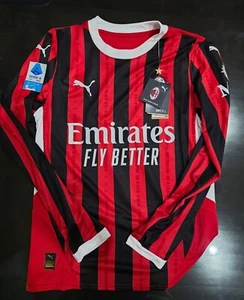 PUMA AC MILAN LS LONG 2025 SERIE A GIMENEZ 774959-01 XL ORIGINAL JERSEY SHIRT - Picture 1 of 4