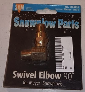 Snowplow Parts Swivel Elbow 90 Degree 1304055 Sealed S.A.M New Old Stock Blue - Bild 1 von 3